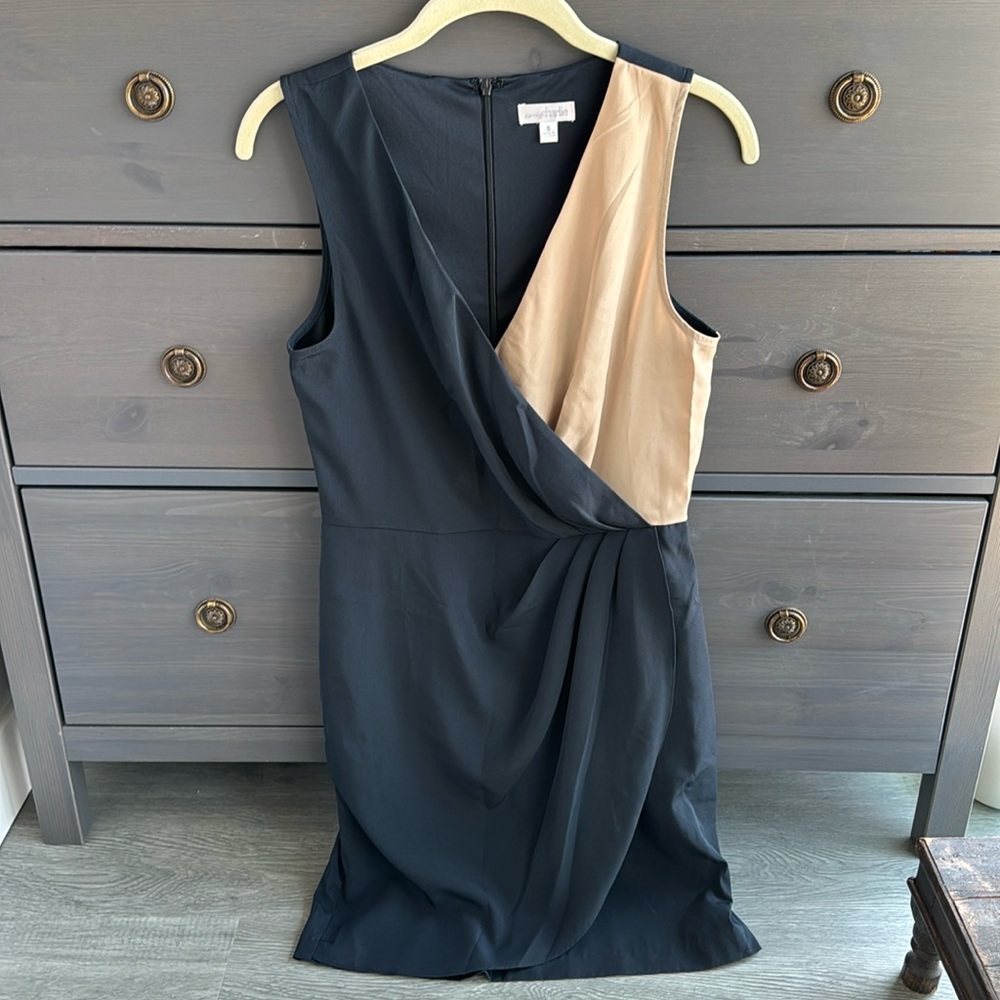 Black and nude tank dress
